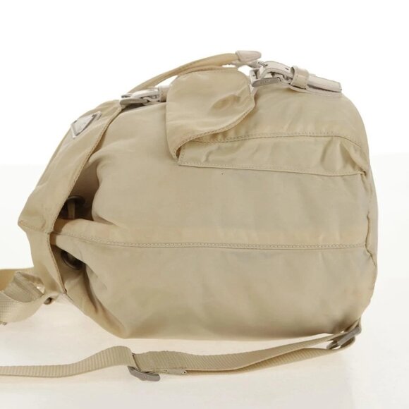 PRADA Backpack Nylon White Silver Auth 145850 - Picture 6 of 15